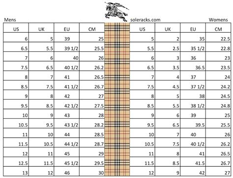 burberry rain boots measurements|burberry shoe size conversion.